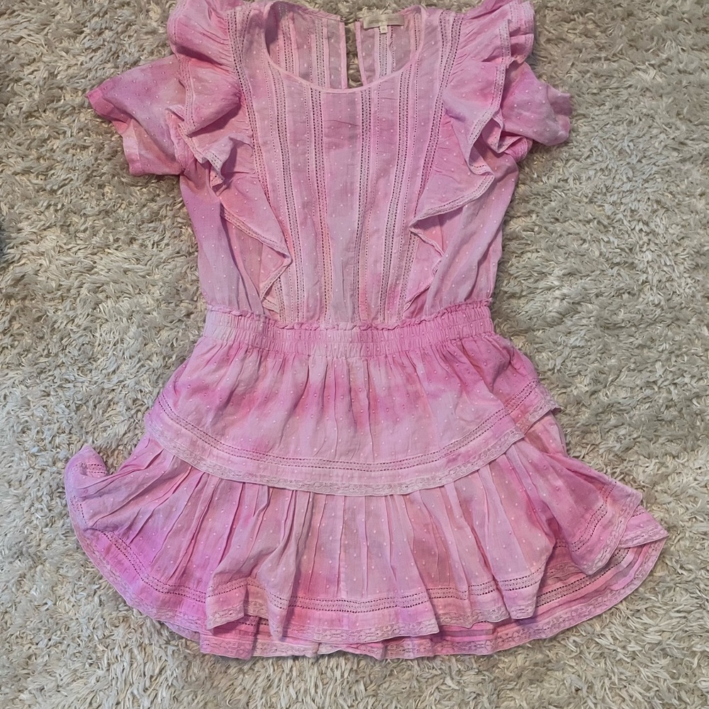 Pink loveshackfancy mini dress
